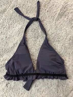 Gap body Women’s Halter Triangle Swim Top in Purple and Black size M